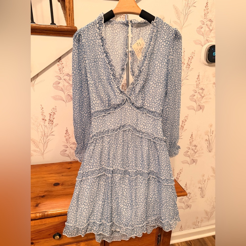 NWT / Miss Sparkling Chantae Ruffle Chiffon Dress / Size M